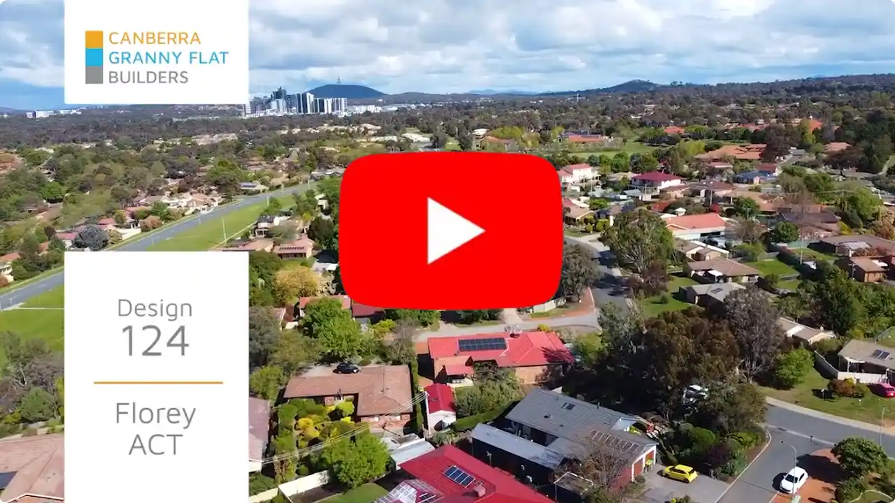 1 Bedroom, Slimline designed Granny Flat (Florey, Design 124)