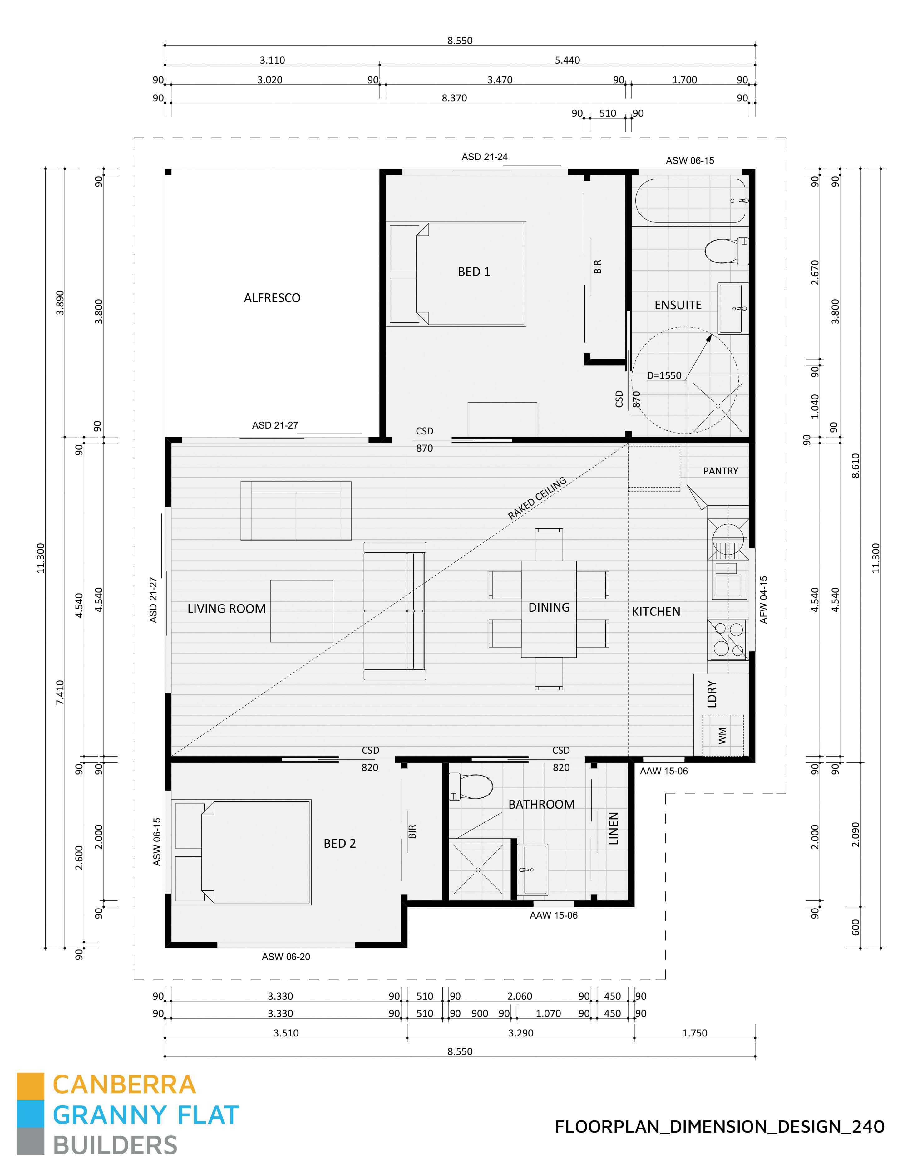 Dimensions Design 240