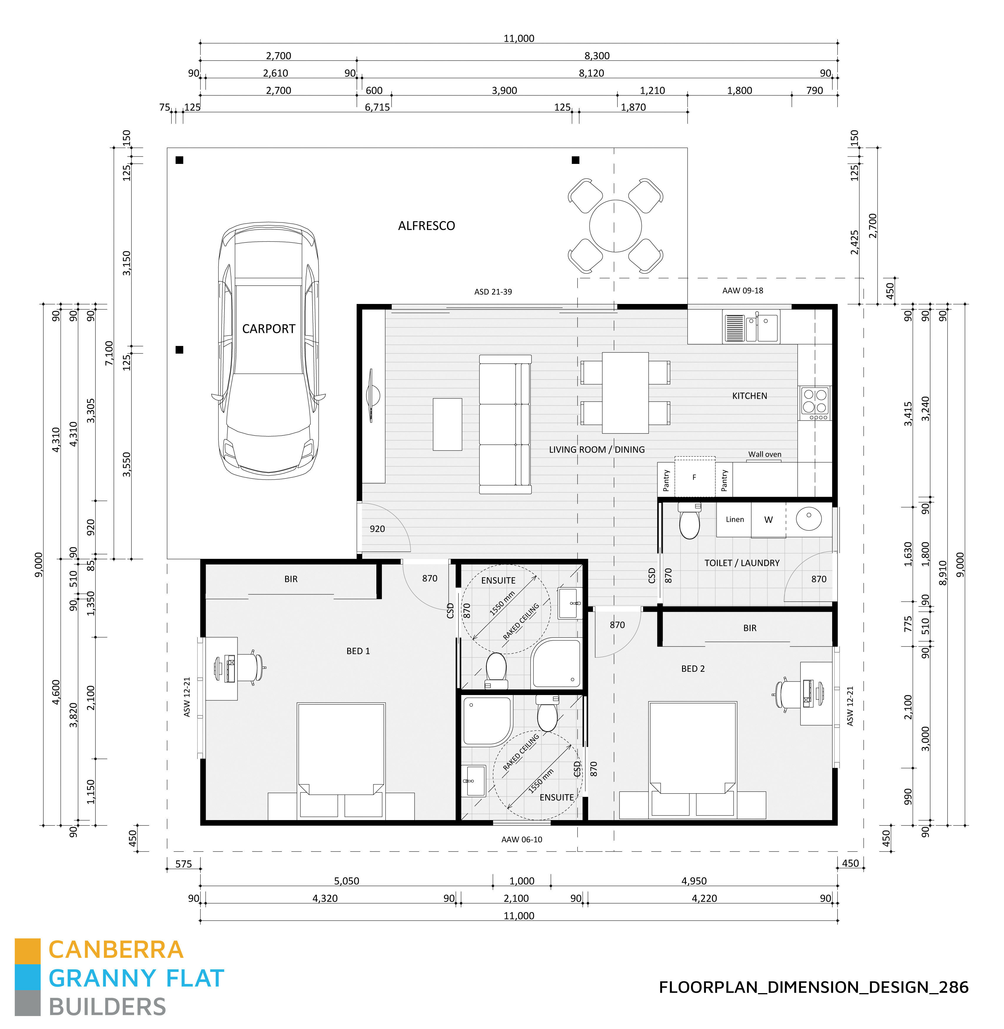Dimensions Design 286