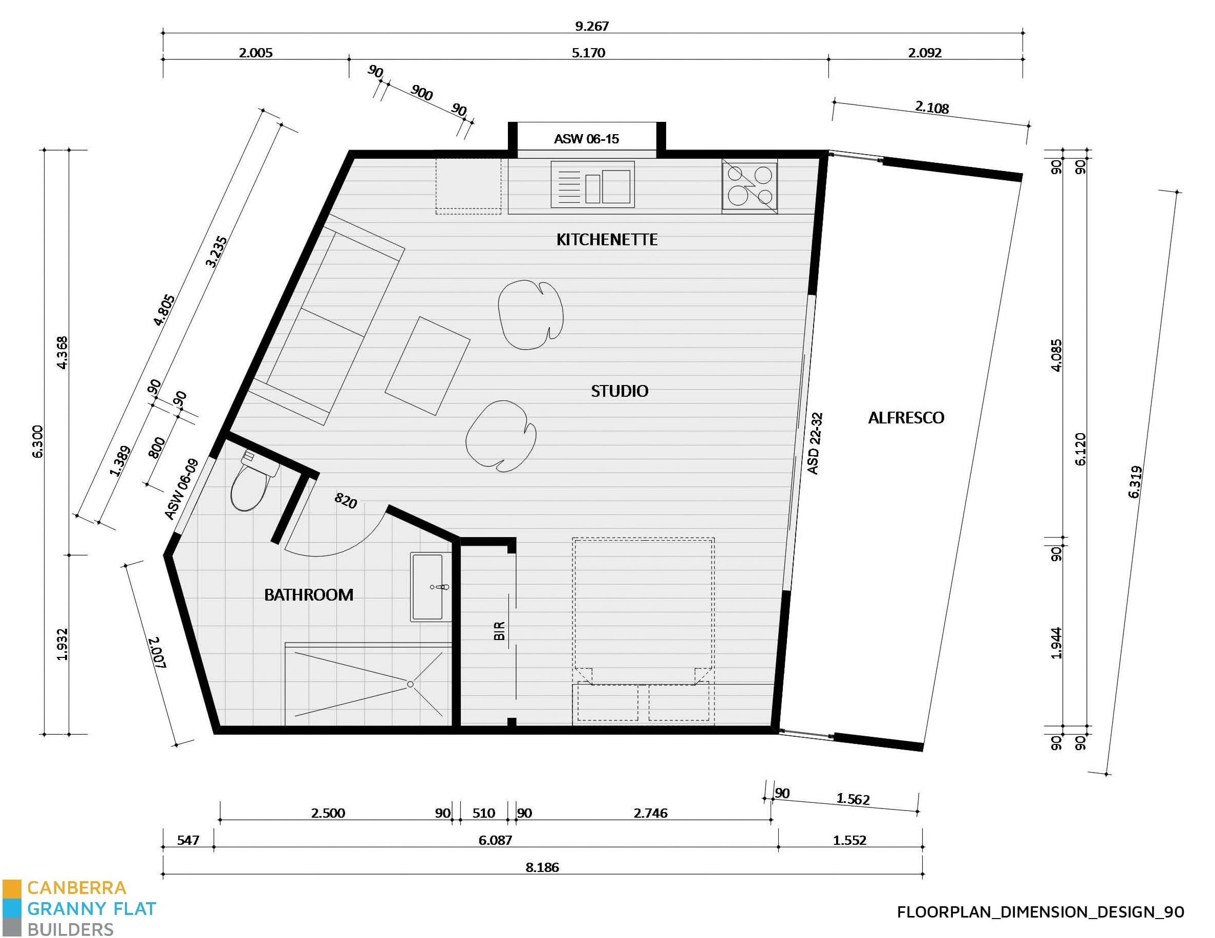 Dimensions Design 90