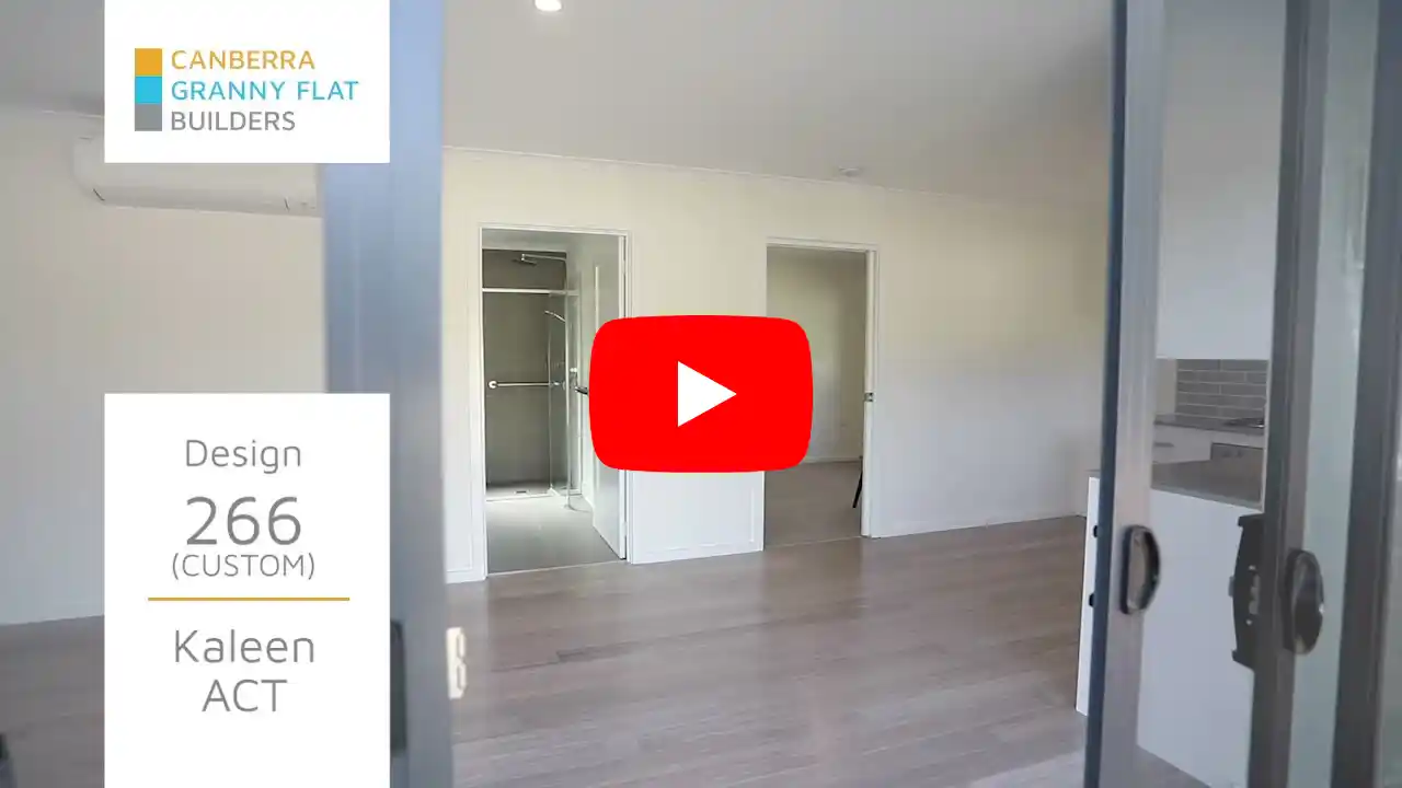 Customised 2 Bedroom, Granny Flat Walkthrough (Kaleen, Design 266)